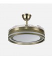 Ventilador Cerrato DC 59W 6980Lm 4 Aspas Cuero CCT