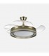 Ventilador Cerrato DC 59W 6980Lm 4 Aspas Cuero CCT