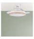 Ventilador Blondi DC 72W 7200Lm 3 Aspas Blanco/Haya CCT