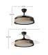 Ventilador Provenza DC 72W 7200Lm 3 Aspas Blanco/Haya CCT