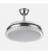 Ventilador BILIKU 59W 6980Lm 3 Aspas Níquel CCT