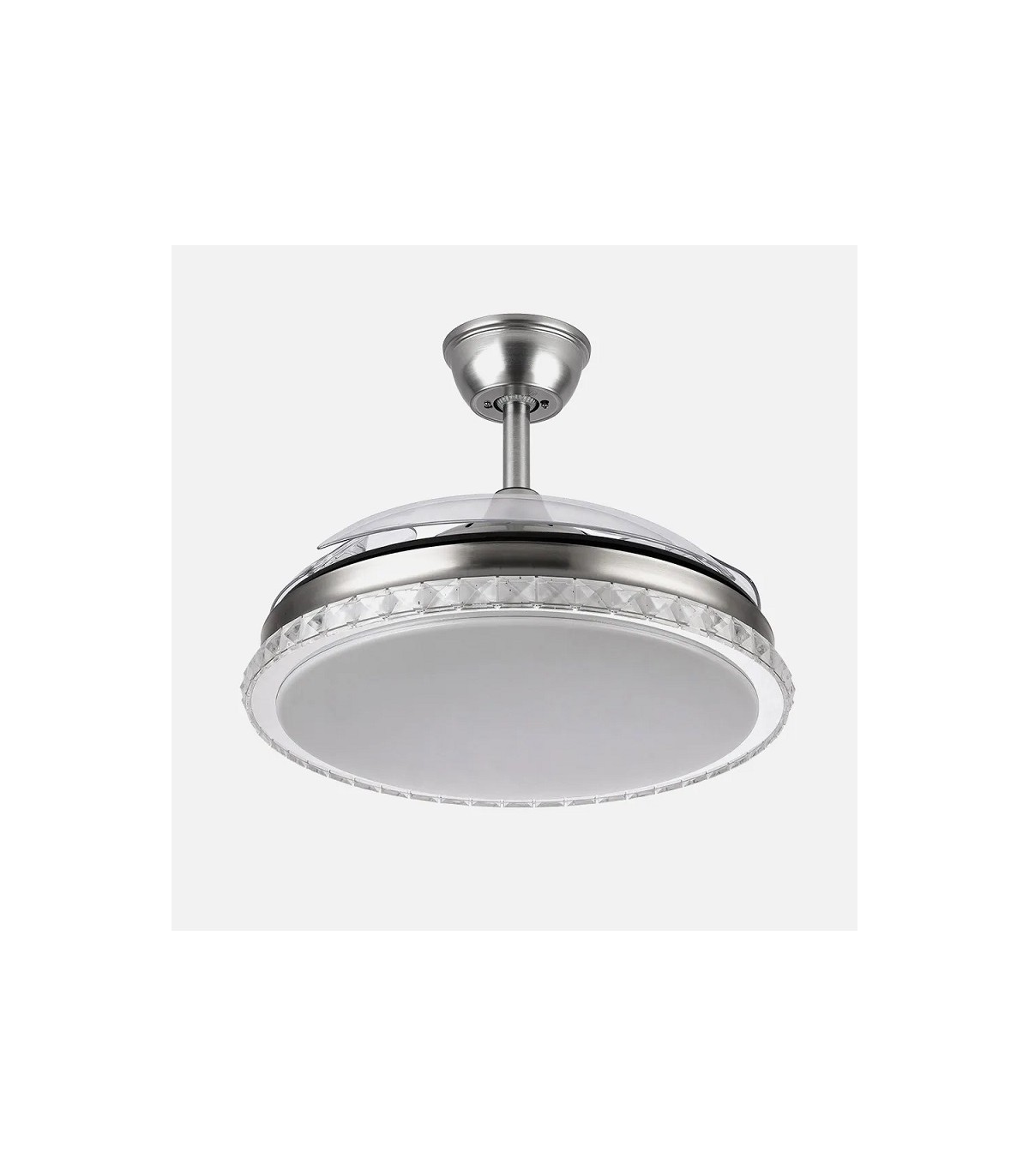 Ventilador BILIKU 59W 6980Lm 3 Aspas Níquel CCT