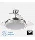 Ventilador BILIKU 59W 6980Lm 3 Aspas Níquel CCT