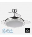 Ventilador BILIKU 59W 6980Lm 3 Aspas Níquel CCT