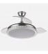 Ventilador BILIKU 59W 6980Lm 3 Aspas Níquel CCT