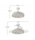Ventilador de Techo SULTAN APP Negro/Haya DC 68W 4960Lm 3 Aspas CCT