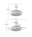 Ventilador de Techo CUPIDO APP Negro/Haya DC 55W 4960Lm 3 Aspas CCT