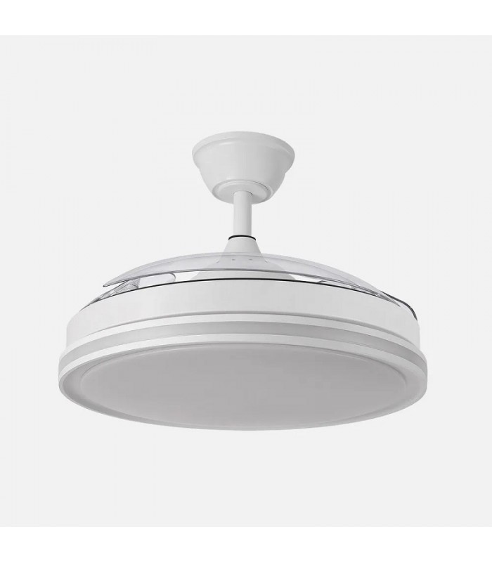 Ventilador de Techo CACIQUE Blanco DC 59+7W 6980Lm 3 Aspas CCT+RGB