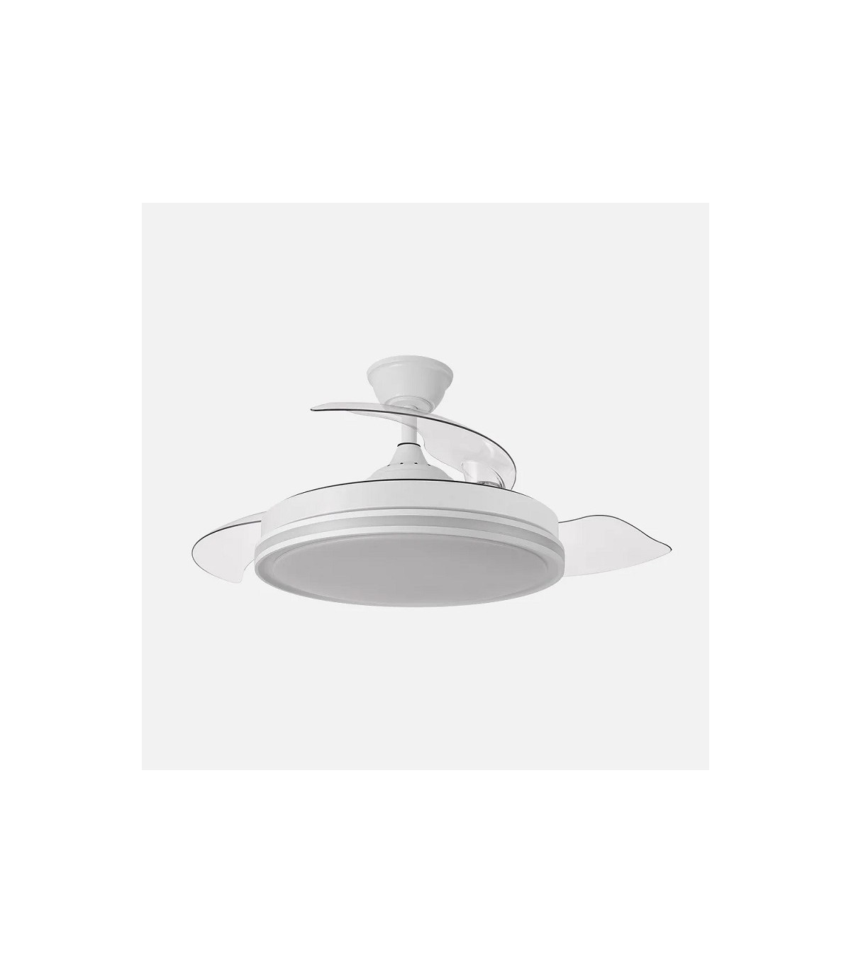 Ventilador de Techo CACIQUE Blanco DC 59+7W 6980Lm 3 Aspas CCT+RGB