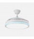 Ventilador de Techo CACIQUE Blanco DC 59+7W 6980Lm 3 Aspas CCT+RGB