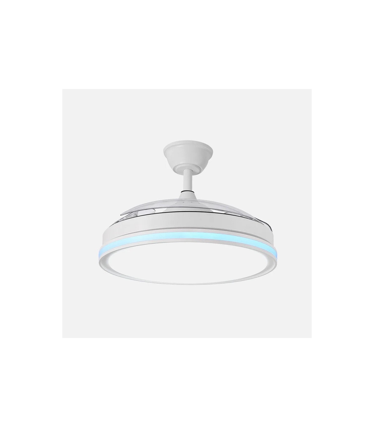 Ventilador de Techo CACIQUE Blanco DC 59+7W 6980Lm 3 Aspas CCT+RGB