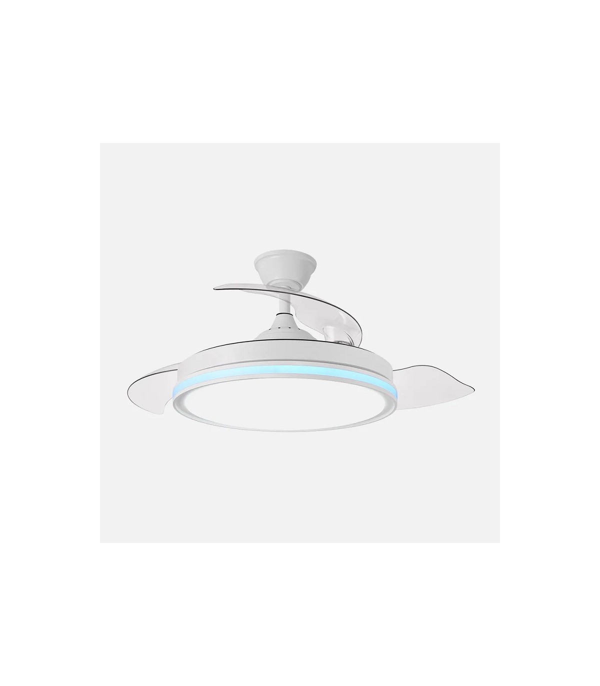Ventilador de Techo CACIQUE Blanco DC 59+7W 6980Lm 3 Aspas CCT+RGB