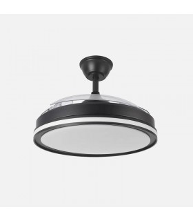 Ventilador de Techo CACIQUE Negro DC 59+7W 6980Lm 3 Aspas CCT+RGB