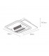 Ventilador de Techo OBELISCO DC 59W 5900Lm Blanco CCT