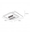 Ventilador de Techo OBELISCO DC 59W 5900Lm Blanco CCT