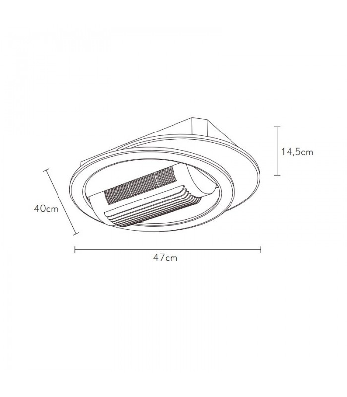 Ventilador de Techo CAMALEON DC 59W 5900Lm Blanco CCT