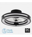 Ventilador Kastoria DC 58W 5900Lm 8 Aspas Negro CCT