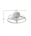 Ventilador Bora DC 60W 5100Lm 8 Aspas Blanco CCT