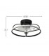 Ventilador Bora DC 60W 5100Lm 8 Aspas Negro CCT