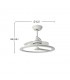 Ventilador Chom Blanco DC 110W 9350Lm 3 Aspas CCT
