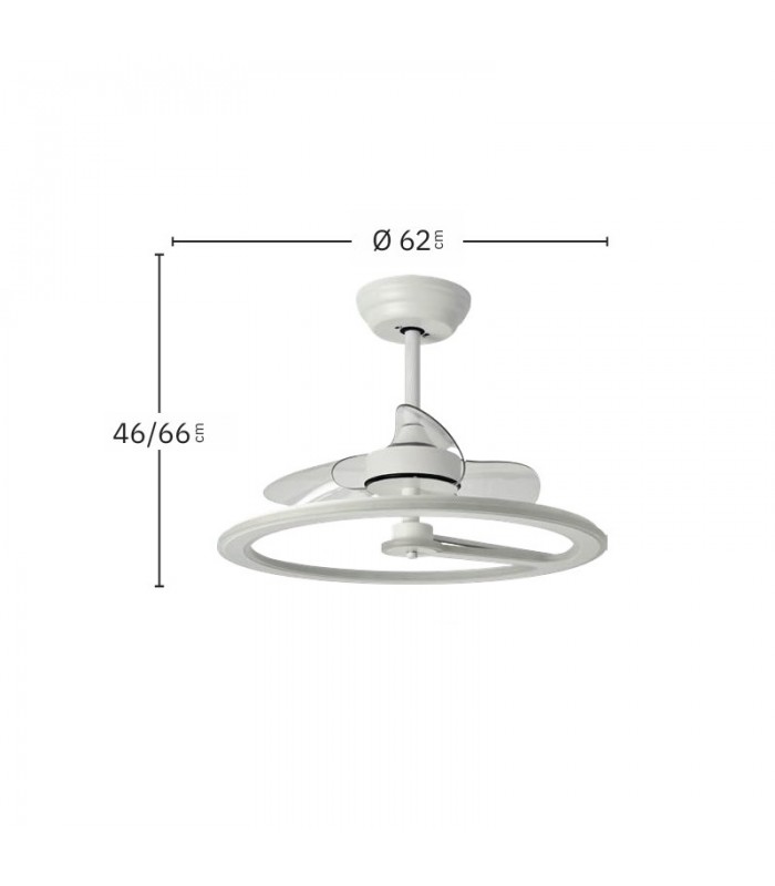 Ventilador Chom Blanco DC 110W 9350Lm 3 Aspas CCT