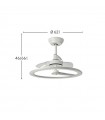 Ventilador Chom Blanco DC 110W 9350Lm 3 Aspas CCT