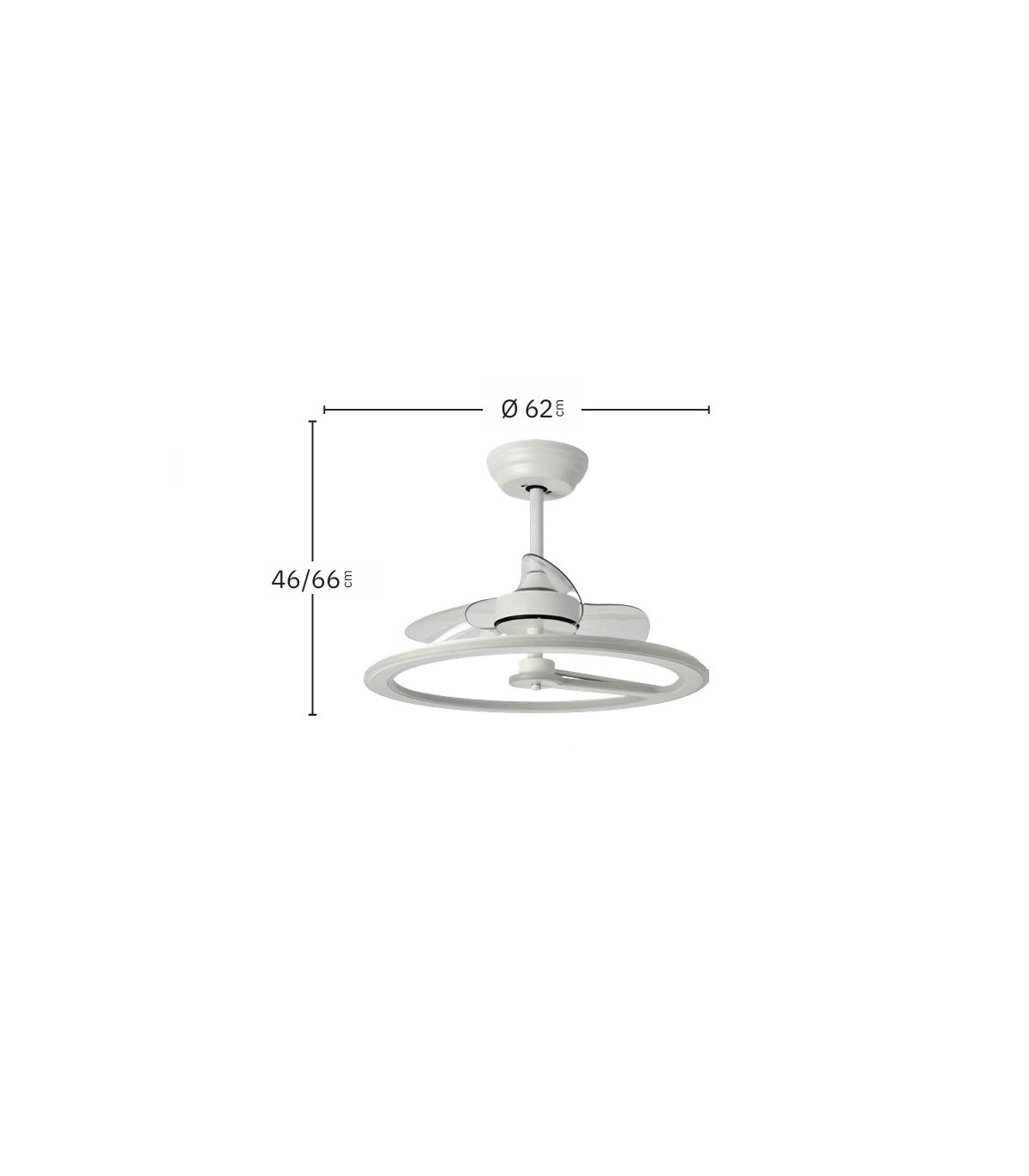 Ventilador Chom Blanco DC 110W 9350Lm 3 Aspas CCT
