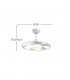 Ventilador Celsius Blanco DC 26W 2950Lm 6 Aspas CCT