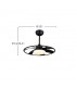 Ventilador Celsius Negro DC 26W 2950Lm 6 Aspas CCT