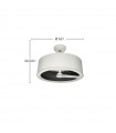 Ventilador Tatiana DC 110W 9350Lm 3 Aspas Blanco/Madera Oscura CCT