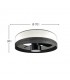 Ventilador Olga 70D Madera Negra-Negro DC 24W 2390Lm 3 Aspas CCT