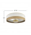 Ventilador Olga 70D Madera Clara-Blanco/Haya DC 24W 2390Lm 3 Aspas CCT