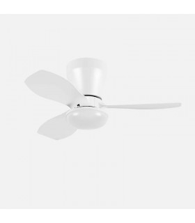 Ventilador de Techo CAIN Blanco DC 15W 1800Lm 3 Aspas Blanco CCT
