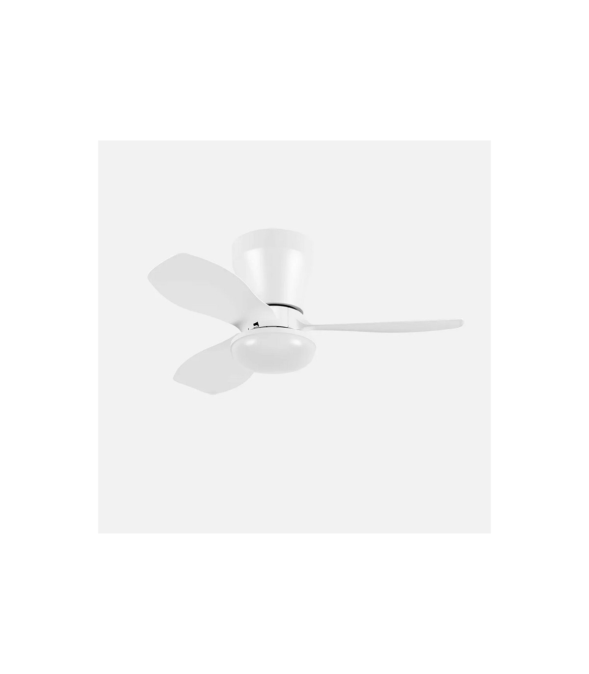 Ventilador de Techo CAIN Blanco DC 15W 1800Lm 3 Aspas Blanco CCT