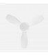 Ventilador de Techo CAIN Blanco DC 15W 1800Lm 3 Aspas Blanco CCT