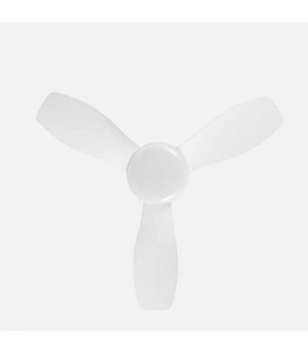 Ventilador de Techo CAIN Blanco DC 15W 1800Lm 3 Aspas Blanco CCT