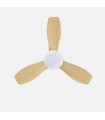Ventilador de Techo CAIN Blanco DC 15W 1800Lm 3 Aspas Haya CCT