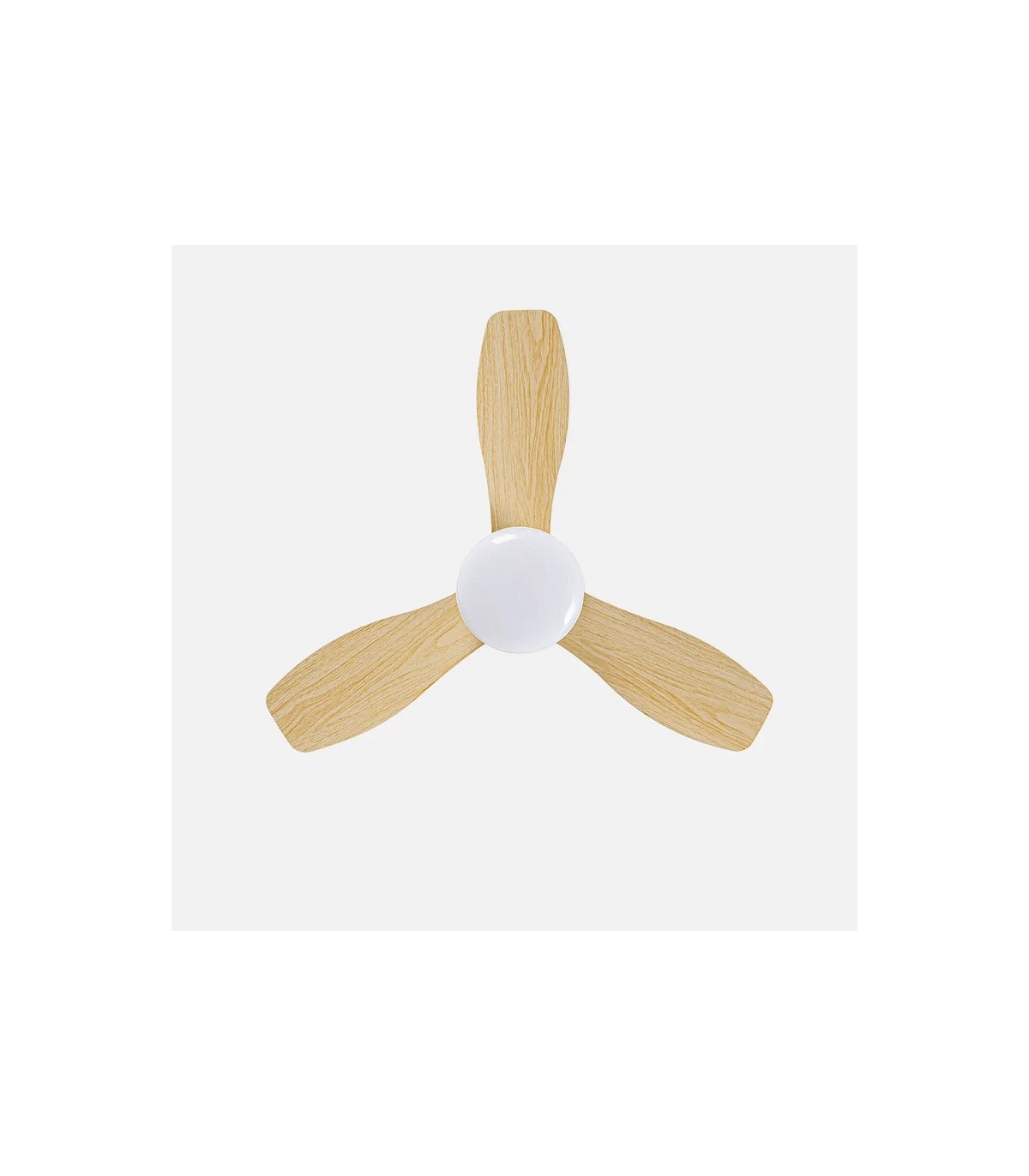 Ventilador de Techo CAIN Blanco DC 15W 1800Lm 3 Aspas Haya CCT