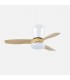 Ventilador de Techo CAIN Blanco DC 15W 1800Lm 3 Aspas Haya CCT