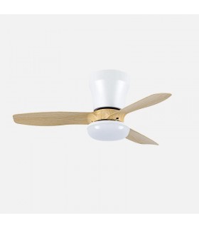 Ventilador de Techo CAIN Blanco DC 15W 1800Lm 3 Aspas Haya CCT