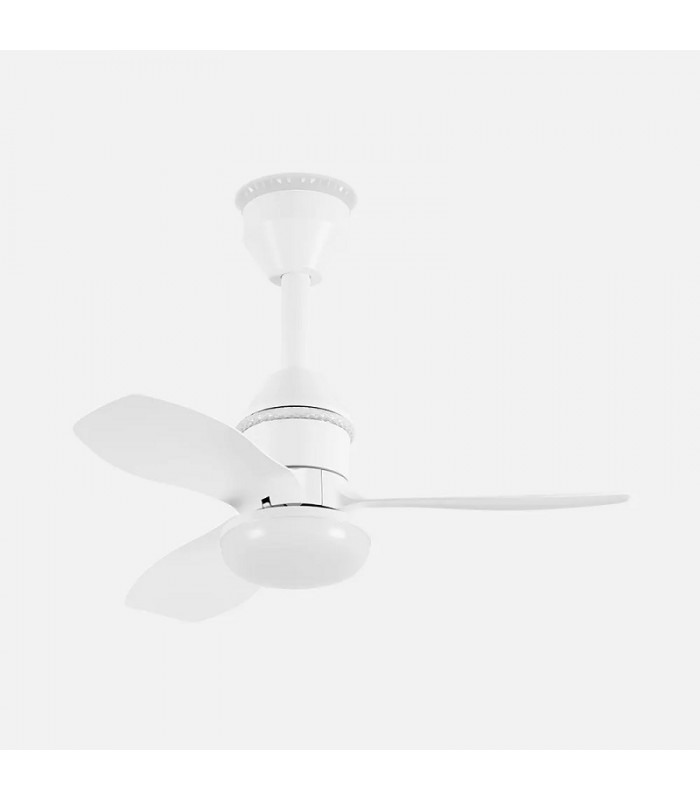 Ventilador de Techo ASAF Blanco DC 20W 2100Lm 3 Aspas Blanco CCT