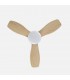 Ventilador de Techo ASAF Blanco DC 20W 2100Lm 3 Aspas Haya CCT