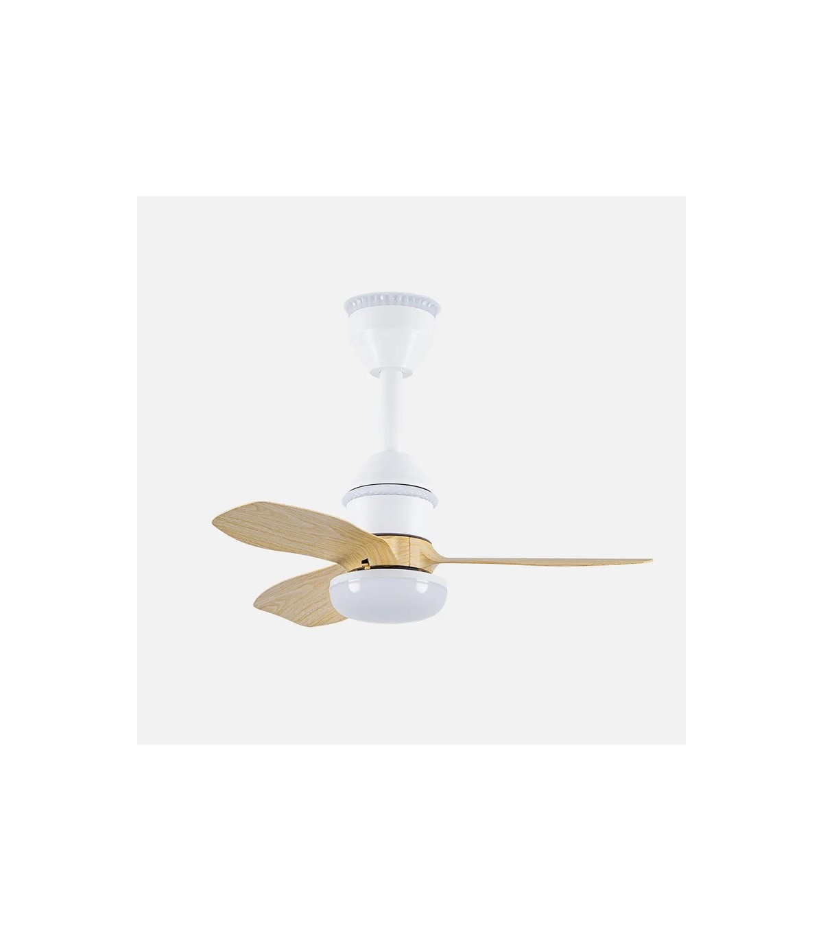 Ventilador de Techo ASAF Blanco DC 20W 2100Lm 3 Aspas Haya CCT