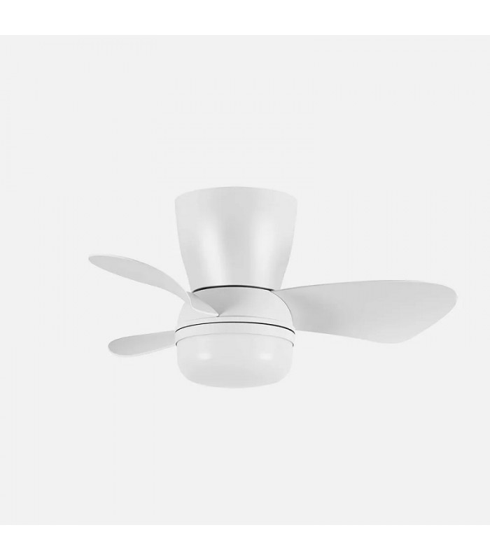 Ventilador de Techo ENOC Blanco DC 15W 1800Lm 3 Aspas Blanco CCT