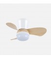 Ventilador de Techo ENOC Blanco DC 15W 1800Lm 3 Aspas Haya CCT