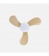 Ventilador de Techo ENOC Blanco DC 15W 1800Lm 3 Aspas Haya CCT