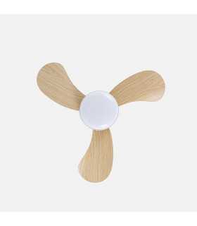 Ventilador de Techo ENOC Blanco DC 15W 1800Lm 3 Aspas Haya CCT