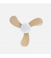Ventilador de Techo ENOC Blanco DC 15W 1800Lm 3 Aspas Haya CCT