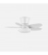 Ventilador de Techo HARAN Blanco DC 15W 1800Lm 5 Aspas Blanco CCT