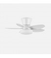 Ventilador de Techo HARAN Blanco DC 15W 1800Lm 5 Aspas Blanco CCT